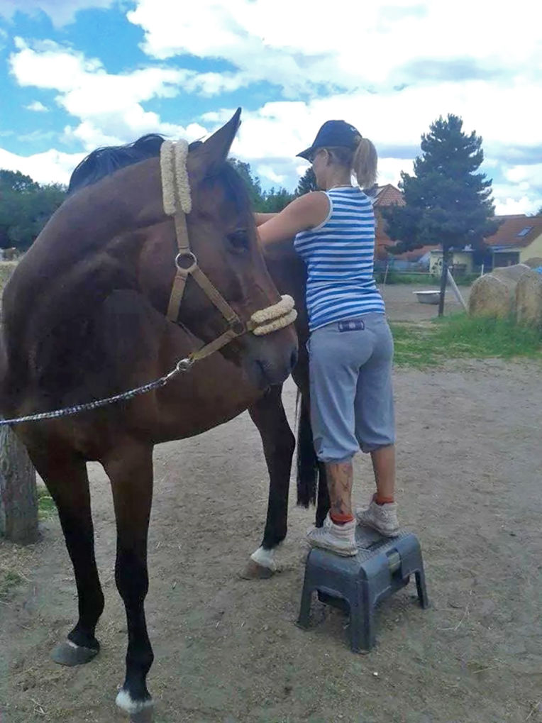 Franziska Hoppe bei der Arbeit